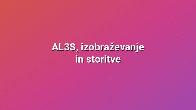 AL3S, izobraževanje in storitve