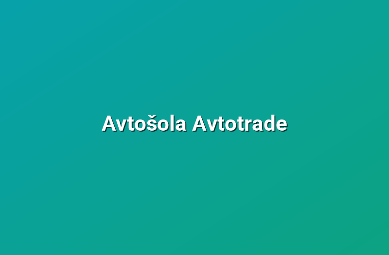 Avtošola Avtotrade