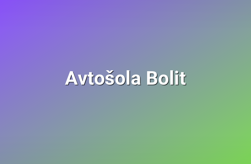 Avtošola Bolit