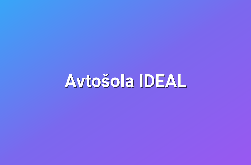 Avtošola IDEAL