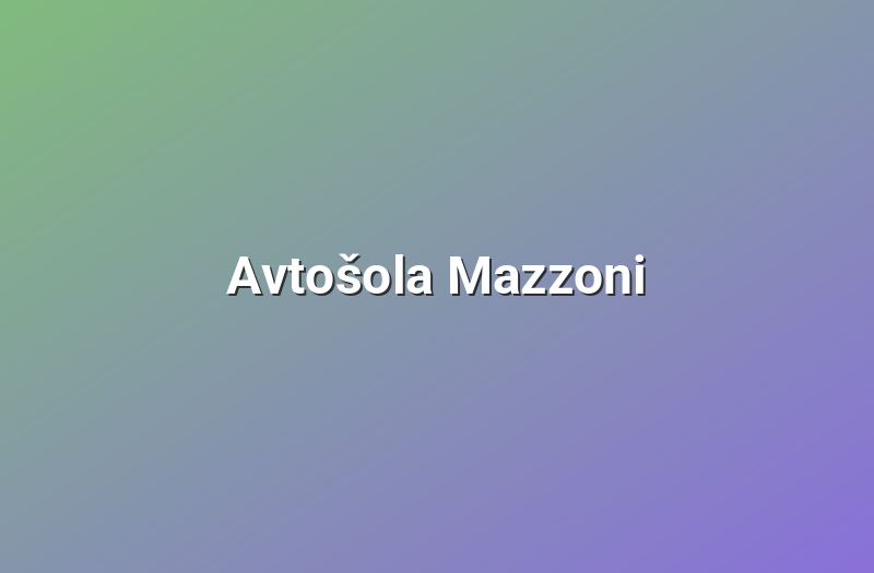 Avtošola Mazzoni