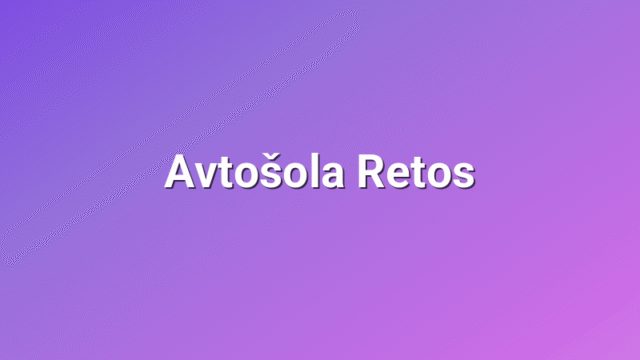 Avtošola Retos