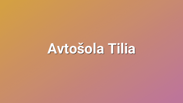 Avtošola Tilia