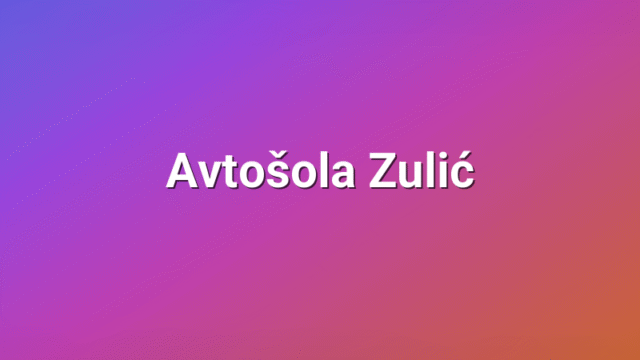 Avtošola Zulić