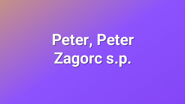 Peter, Peter Zagorc s.p.