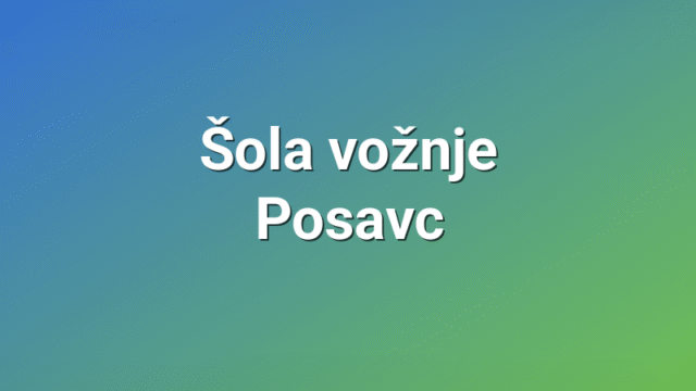 Šola vožnje Posavc