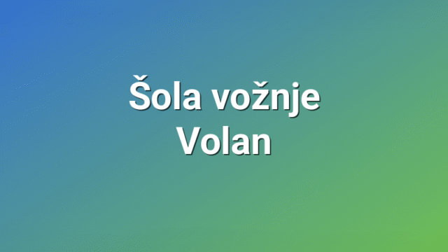 Šola vožnje Volan