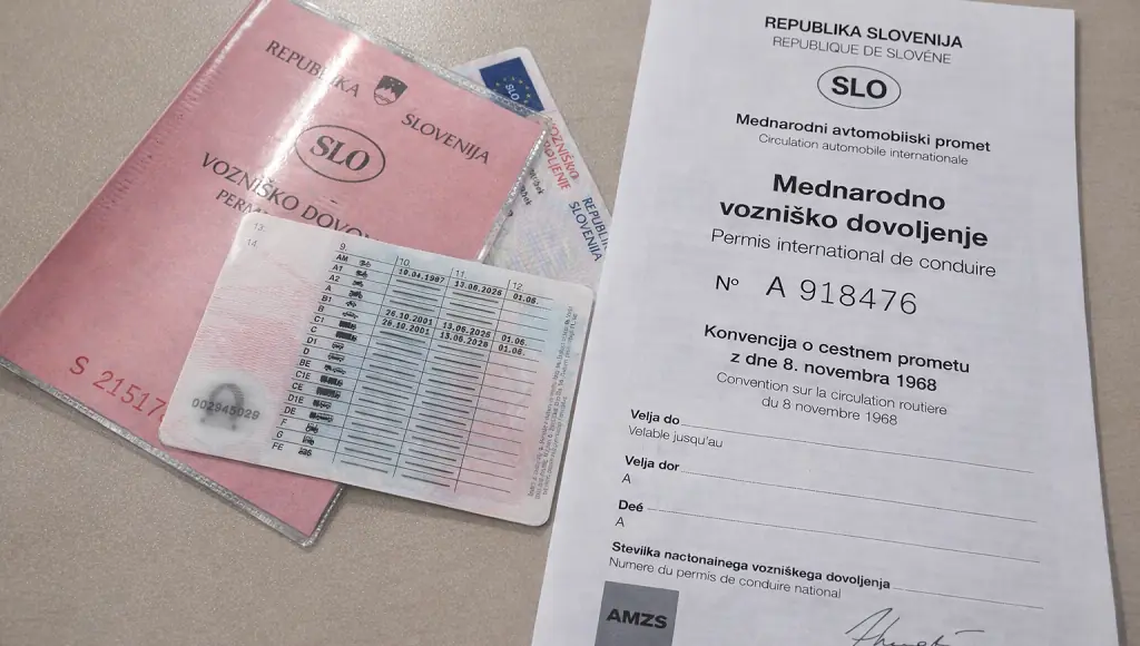 Mednarodno vozniško dovoljenje skupaj s slovenskim vozniškim dovoljenjem