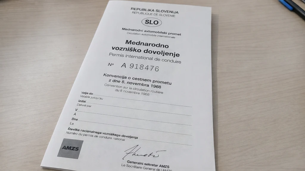 mednarodno vozniško dovoljenje po konvenciji iz leta 1968